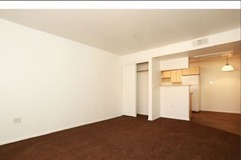 Carpet and vinyl flooring on 2nd floor